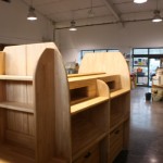 mobilier et agencement professionnels épicerie bio vrac, réalisé par 2 bois et d'acier (ferronnerie ébénisterie dieulefit drôme)