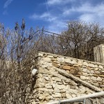 garde corps fer forgé réalisé par 2 bois et d'acier (ferronnerie ebenisterie forge à dieulefit drôme)