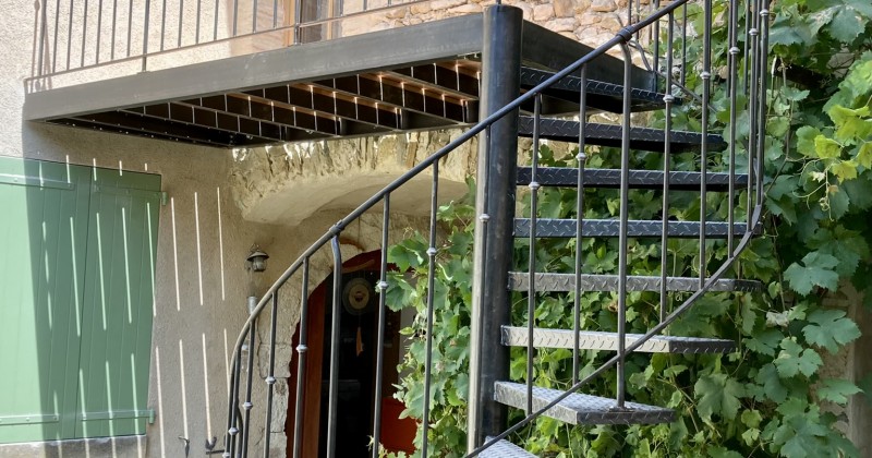 escalier hélicoïdal exterieur